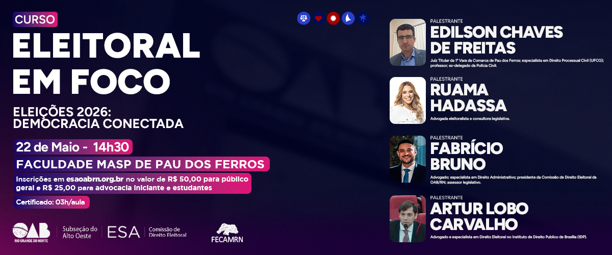 Eleitoral em foco Alto Oeste