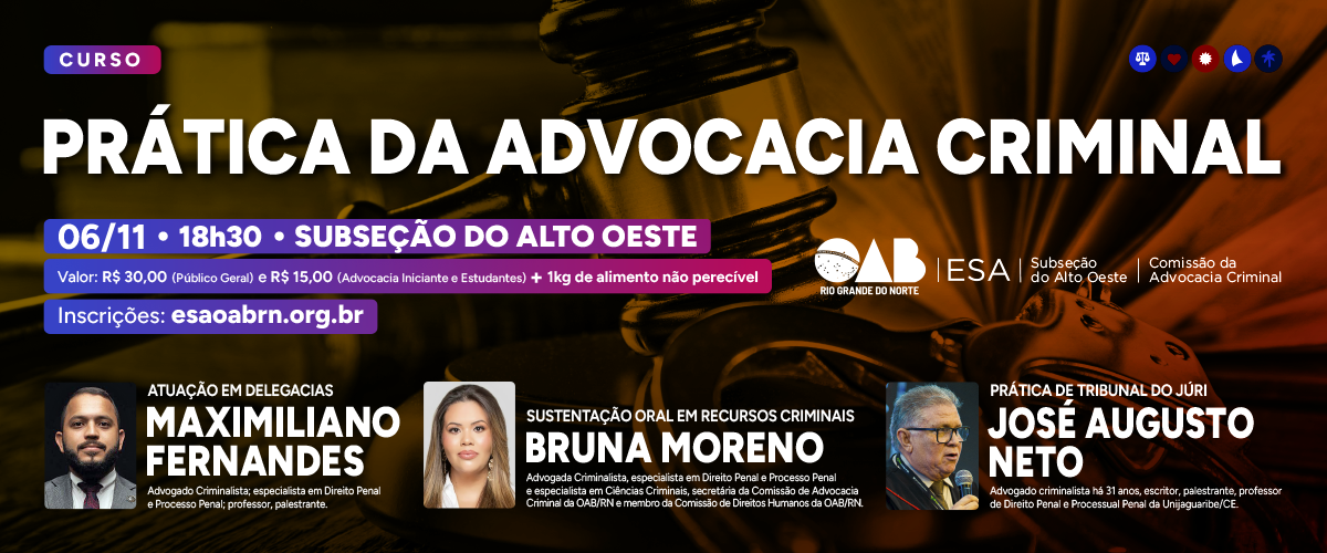 Prática da Advocacia Criminal Alto oeste