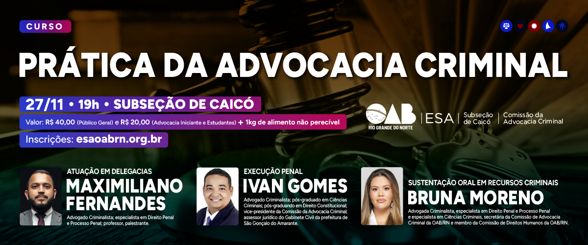 Curso de Prática na advocacia criminal
