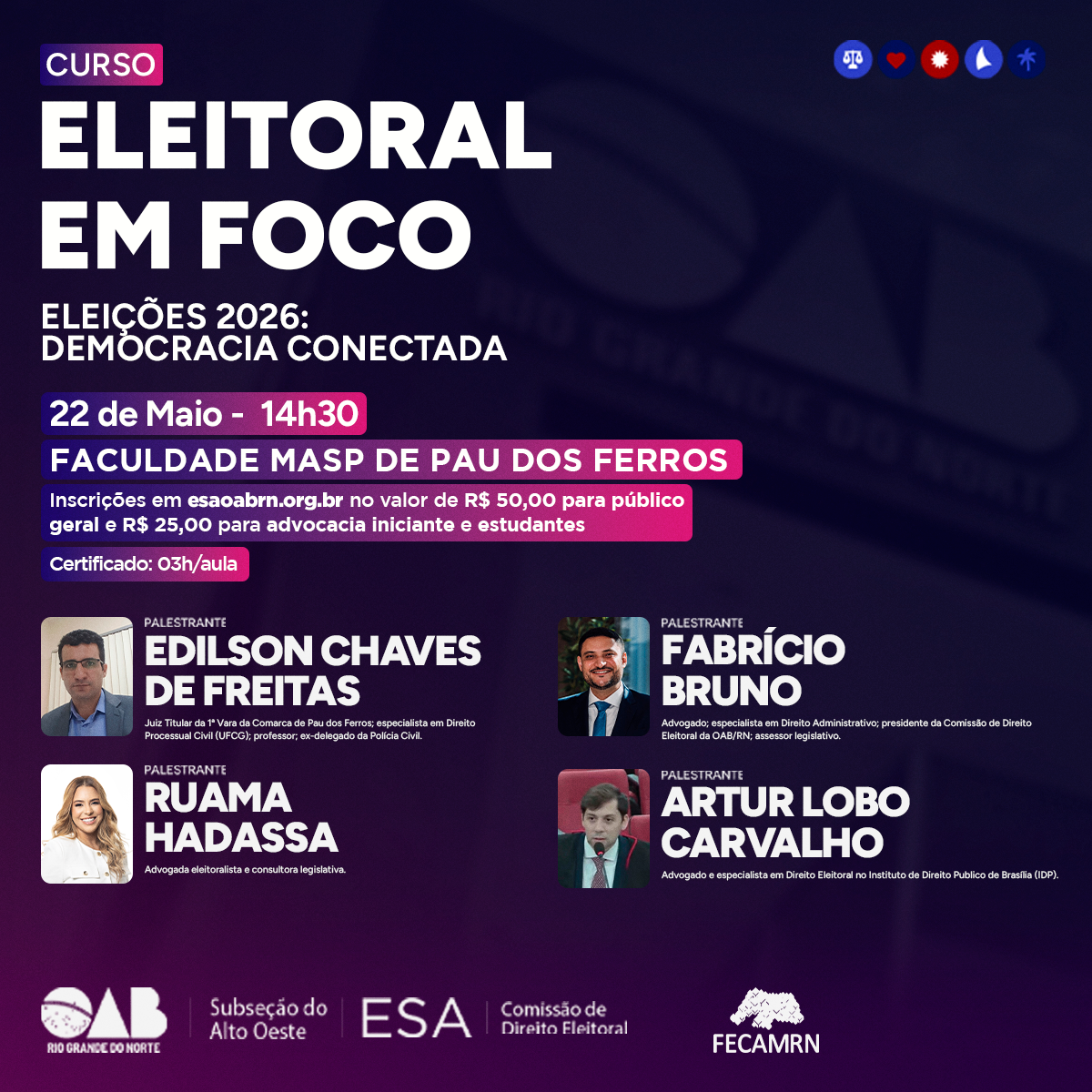 Eleitoral em foco Alto Oeste