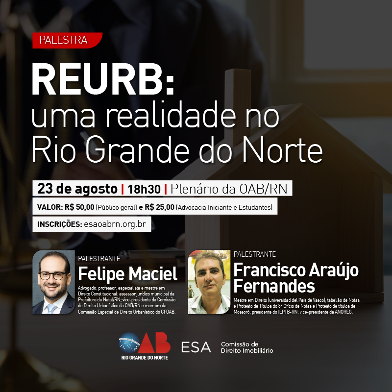 Palestra: REURB - Uma realidade no Rio Grande do Norte